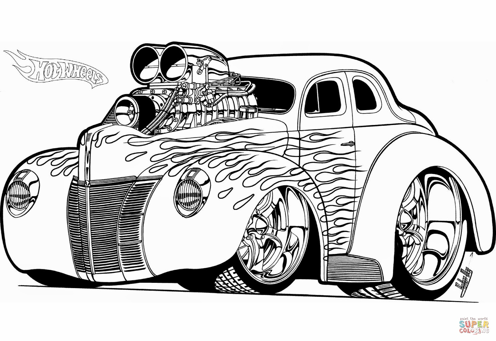 Adult Coloring Pages Cars At GetDrawings Free Download