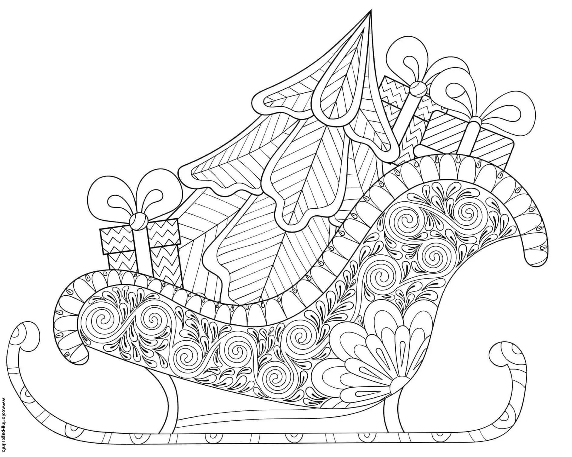 Advanced Printable Christmas Coloring Pages