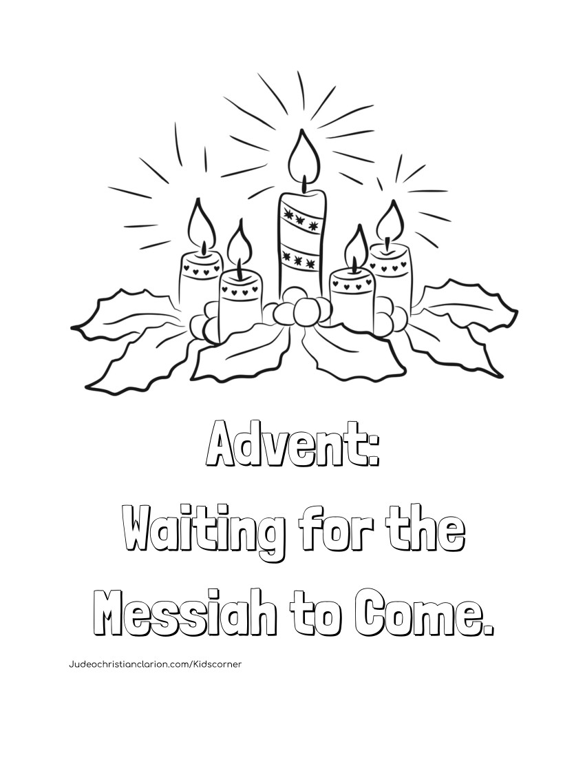 Advent Coloring Pages Sketch Coloring Page