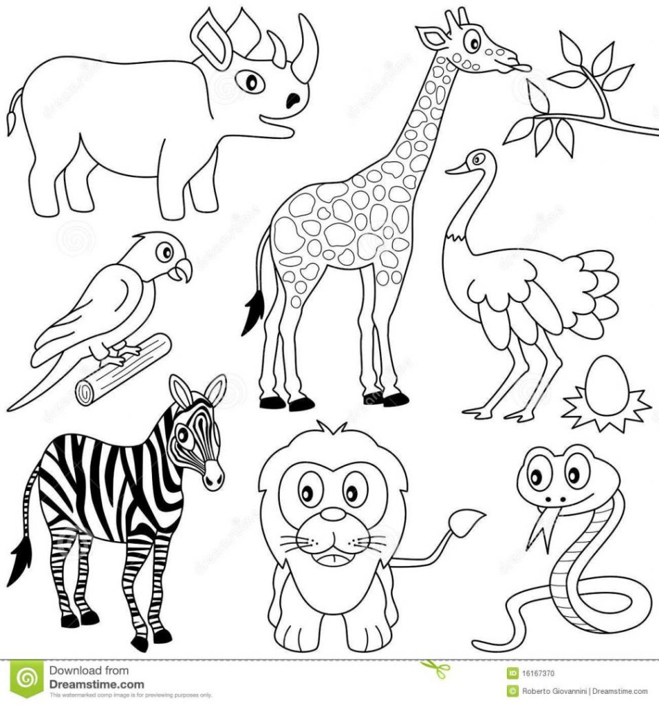 African Safari Animals Coloring Pages At GetColorings Free Printable Colorings Pages To