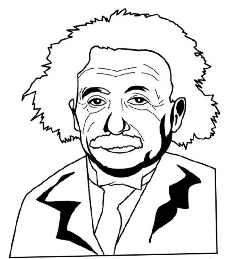 Albert Einstein Coloring Pages Coloring Home