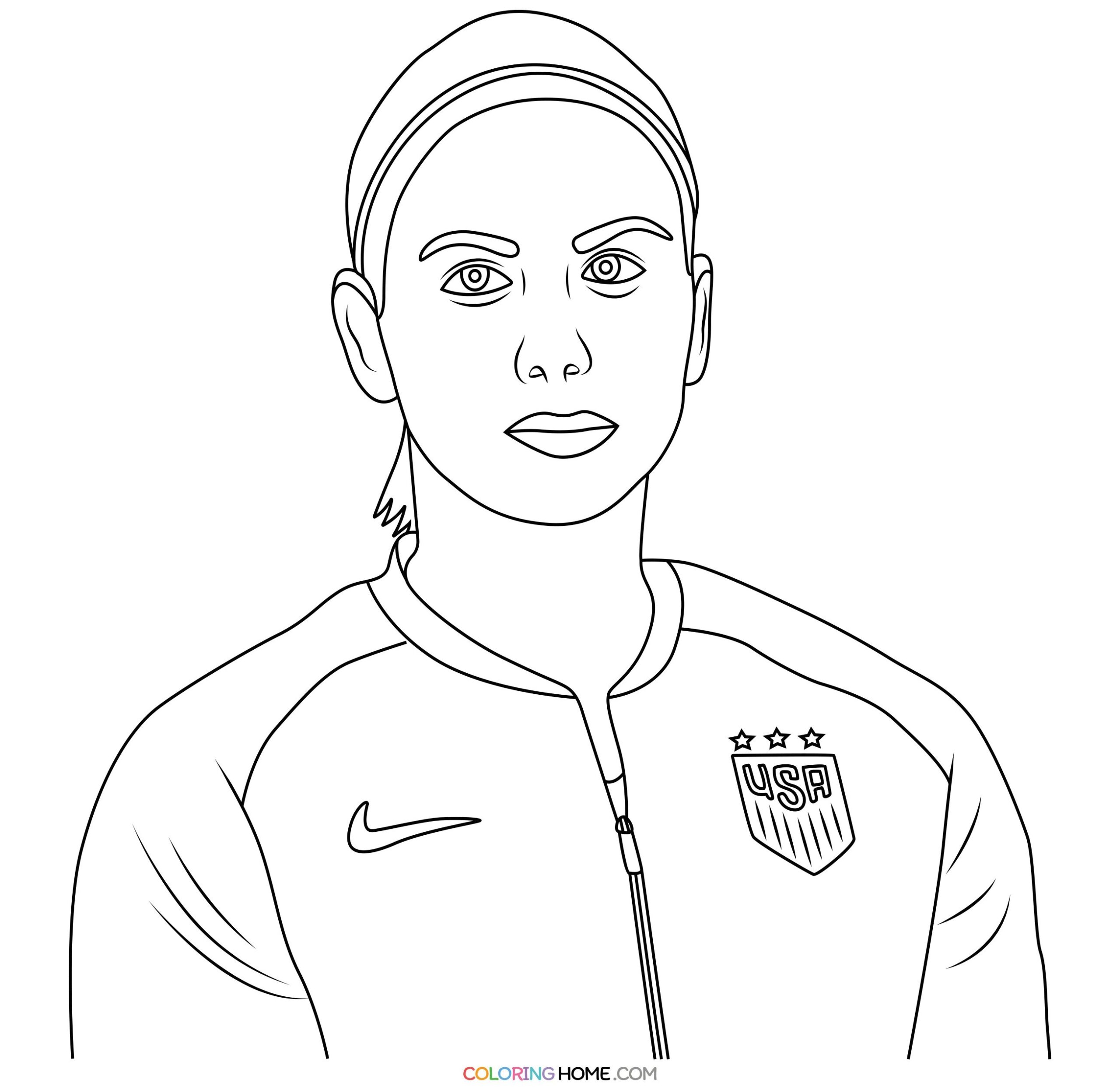 Alex Morgan Coloring Pages Coloring Home