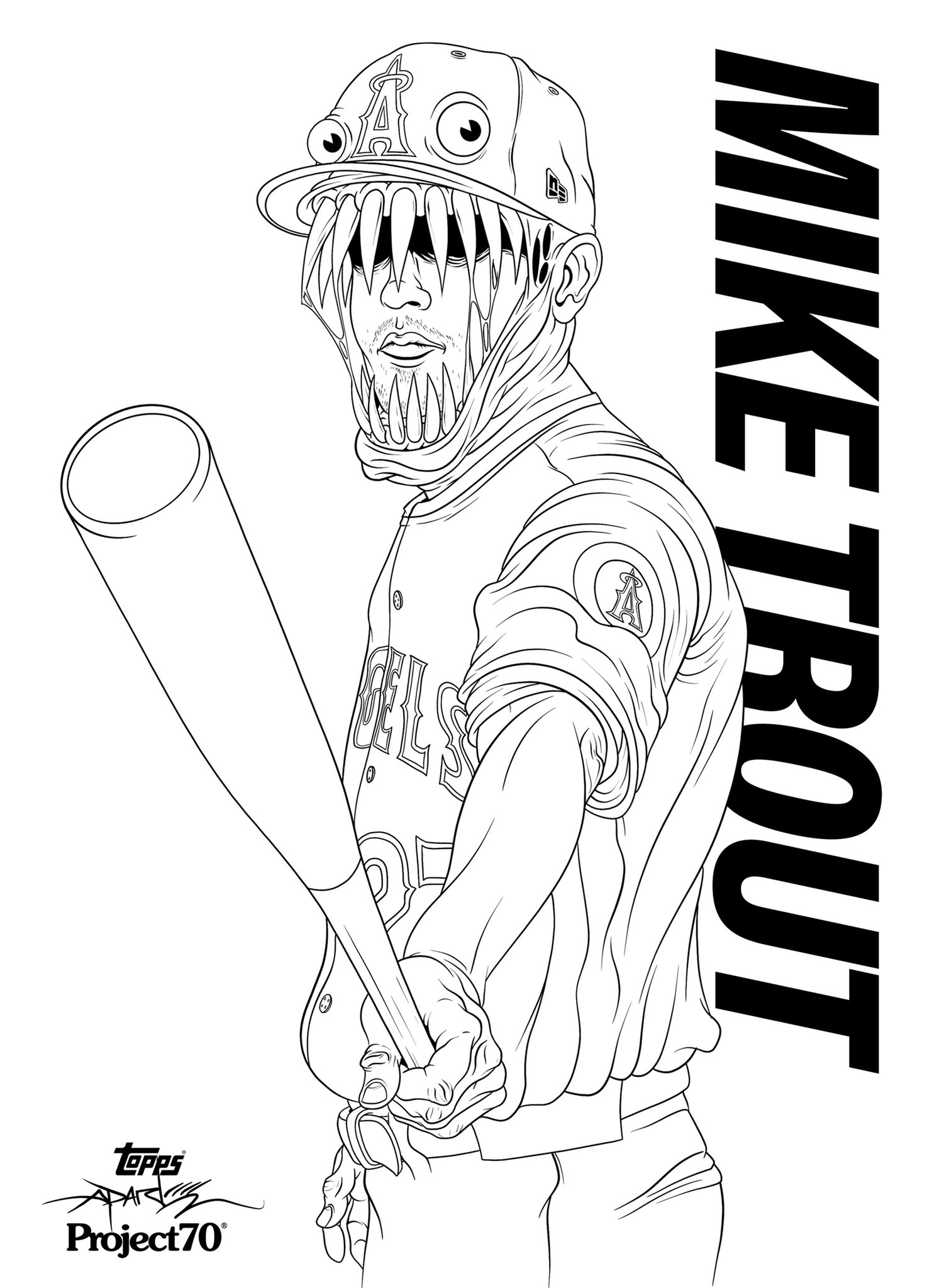 Alex Pardee Trout Coloring Home
