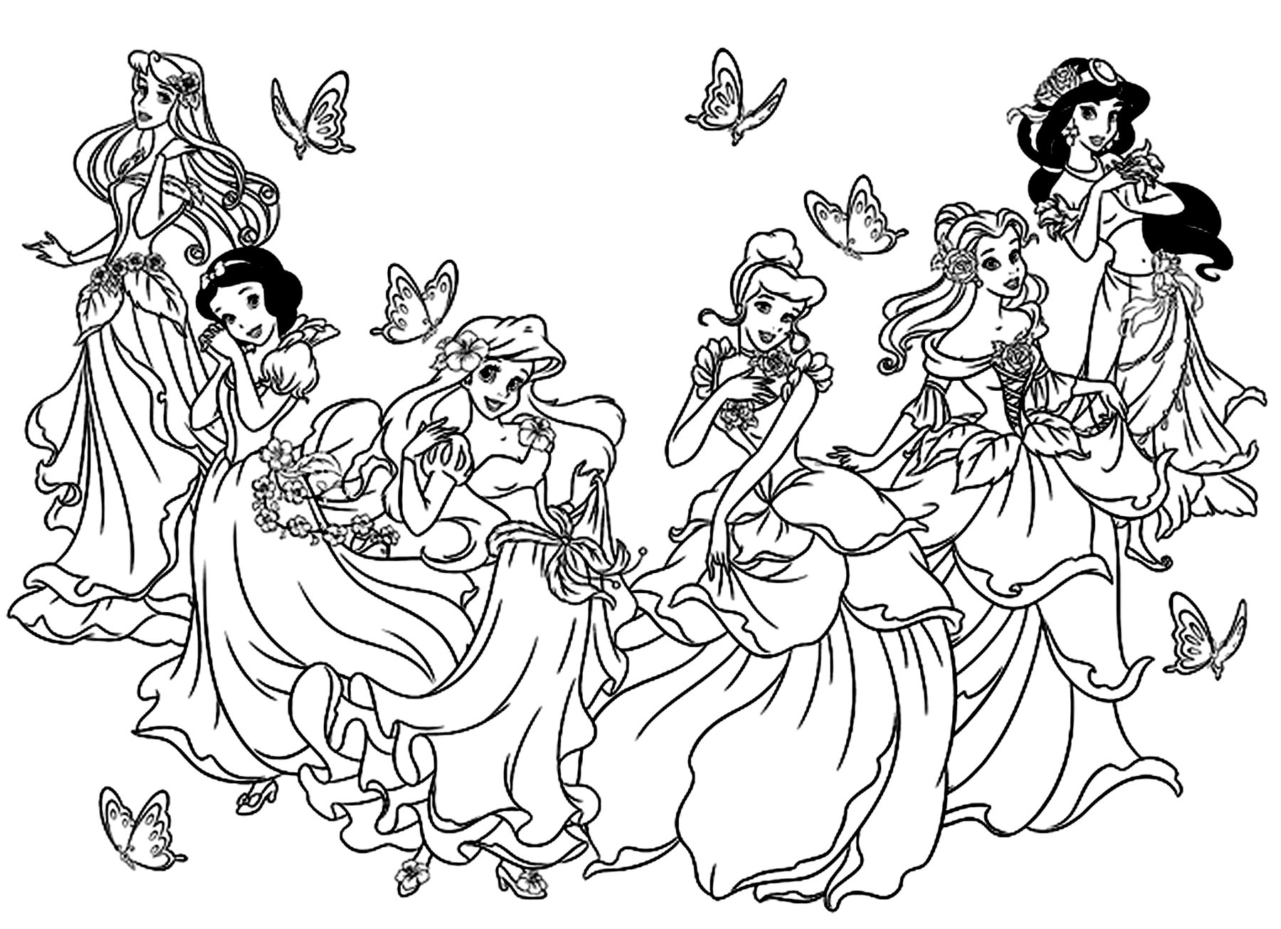 Princess Disney Coloring Pages