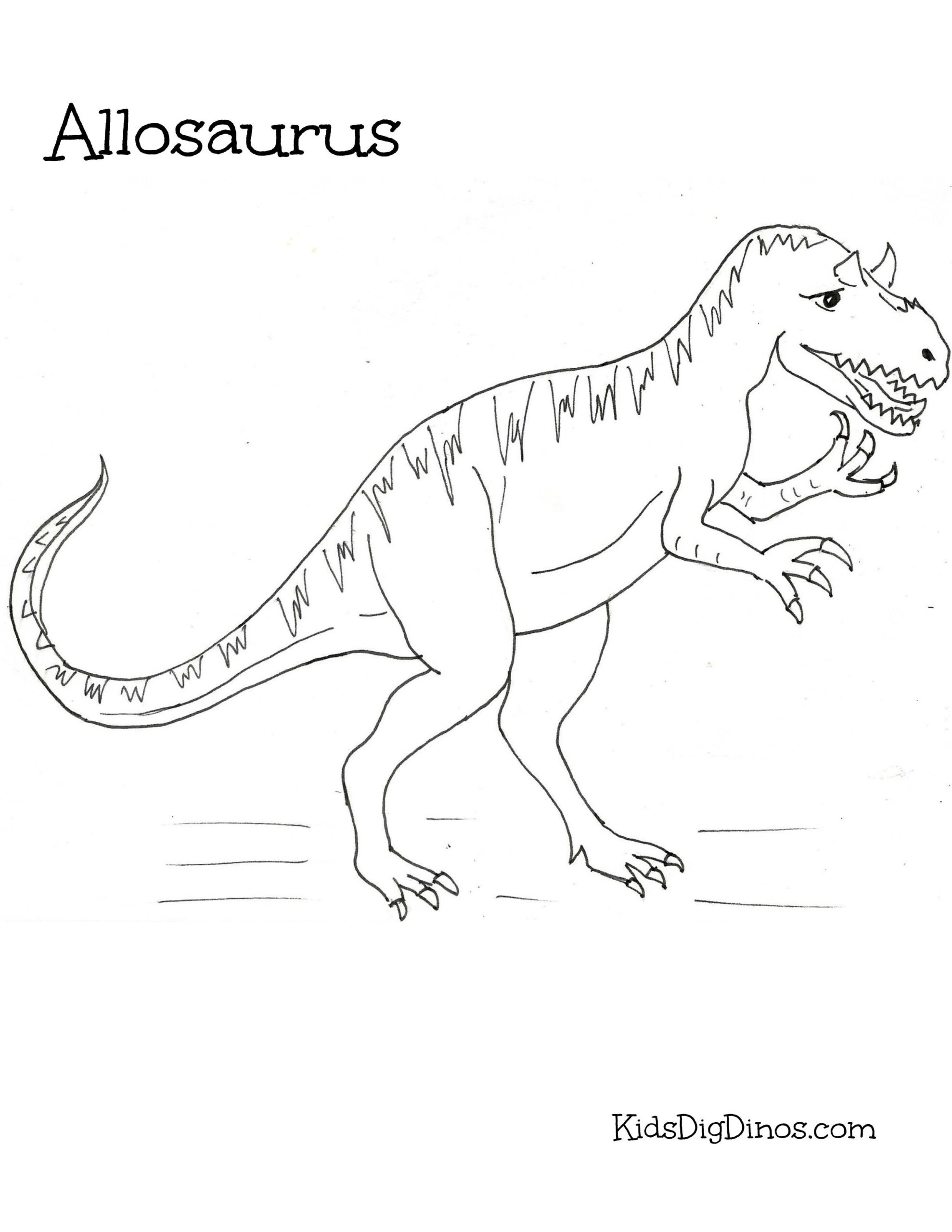 Allosaurus Coloring Page At GetDrawings Free Download