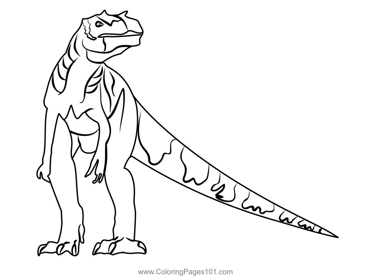Allosaurus Coloring Page For Kids Free Dinosaurs Printable Coloring Pages Online For Kids