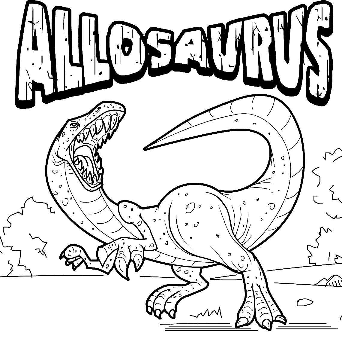 Allosaurus Dinosaurier 1 Malvorlagen Allosaurus Malvorlagen Malvorlagen F R Kinder Und