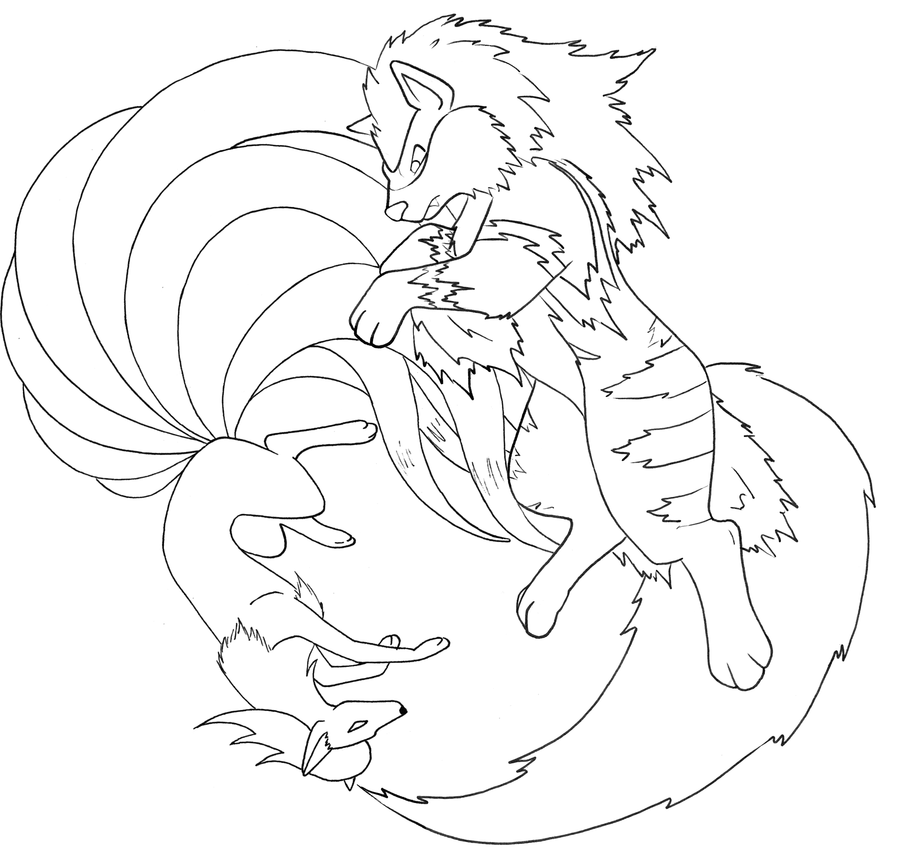 Alolan Ninetales Coloring Page Coloring Pages