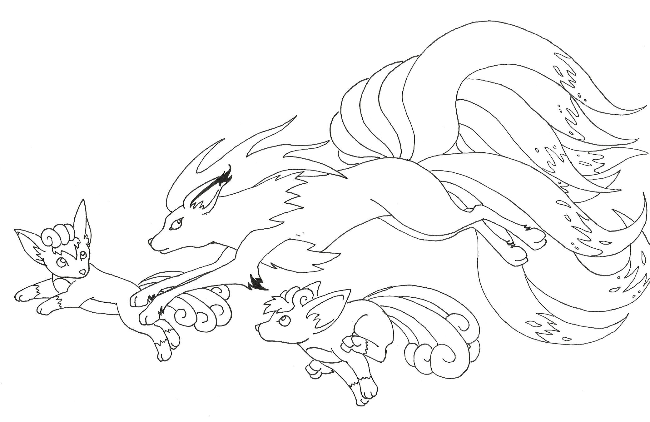 Alolan Ninetales Coloring Page RaelynntuHoward