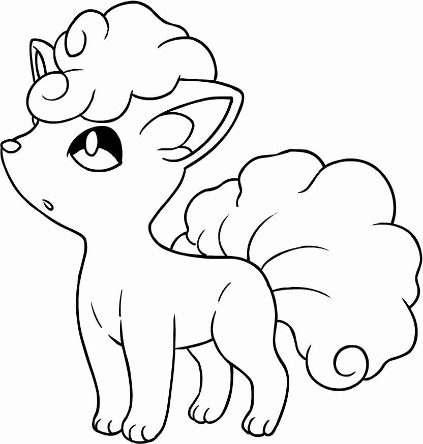Pokemon Coloring Pages Vulpix