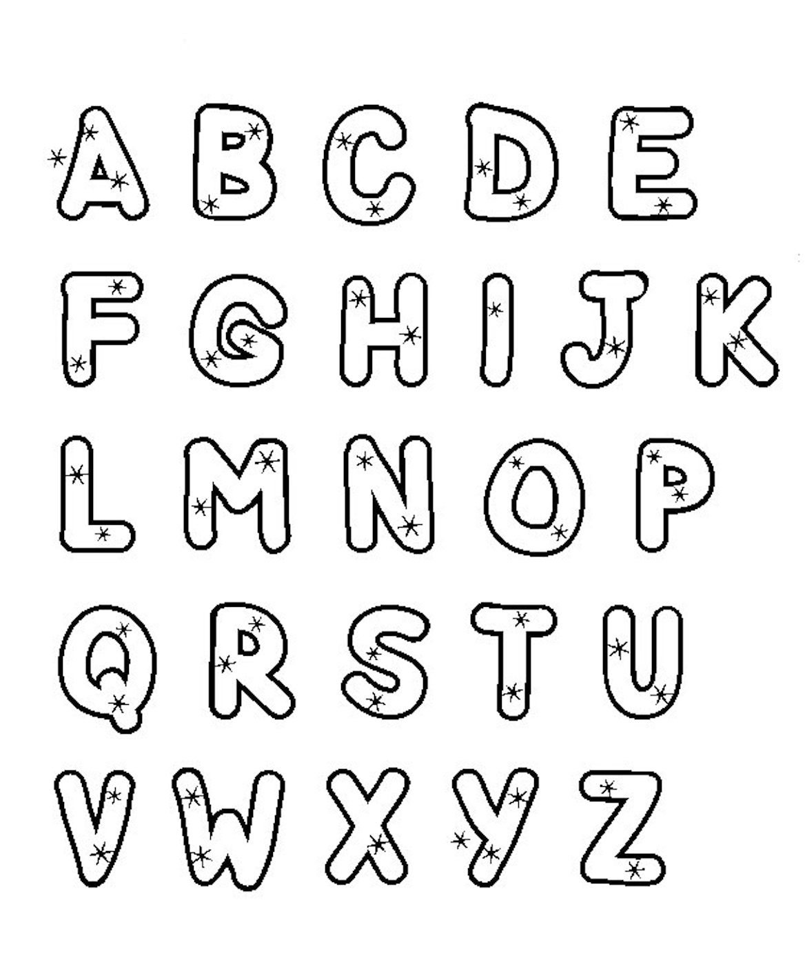 Alphabet Coloring Pages Pdf