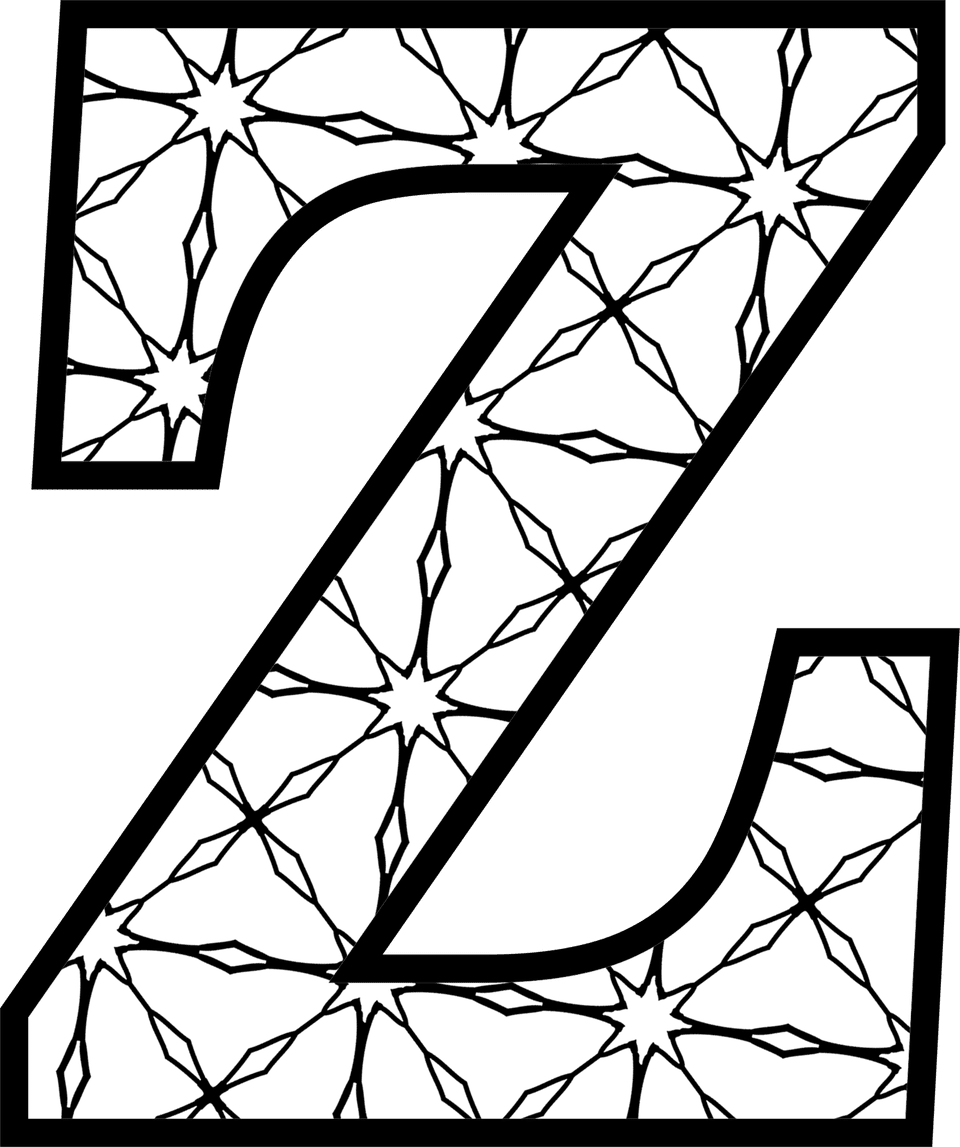 Letter Z Coloring Page