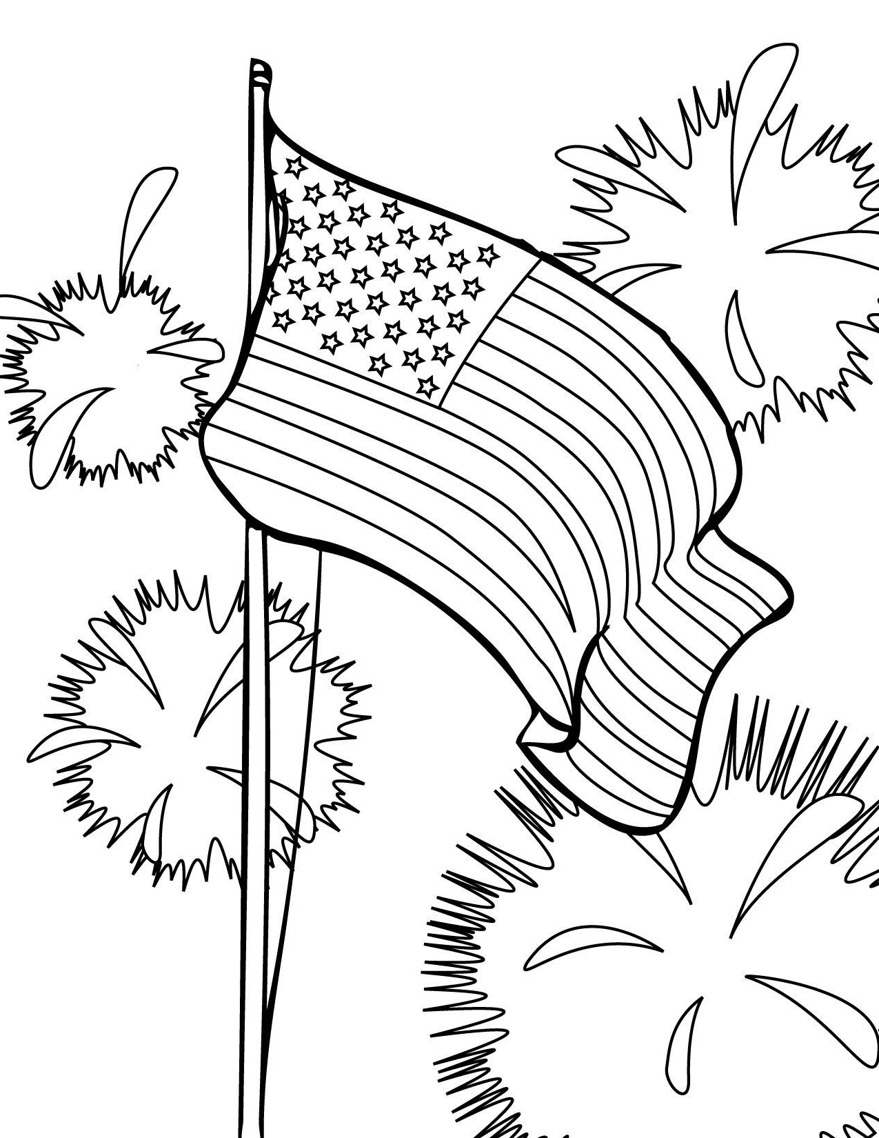 Flag Coloring Page
