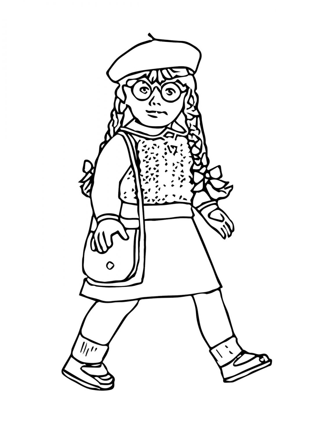 American Girl Doll Coloring Page