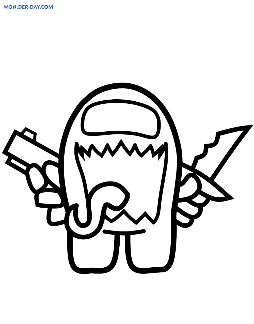 Among Us Impostor Coloring Pages Printable Coloring Pages