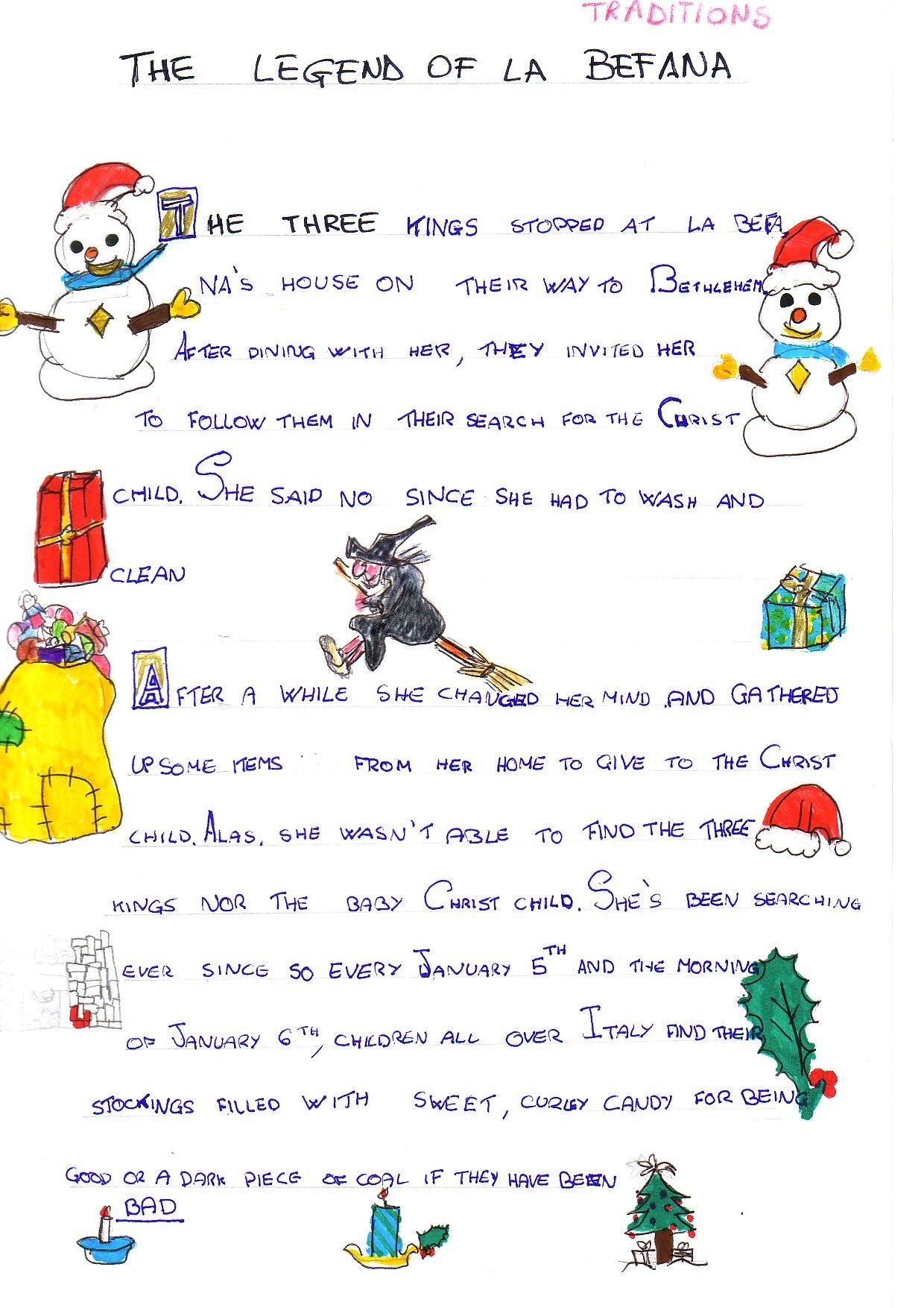 La Befana Coloring Page