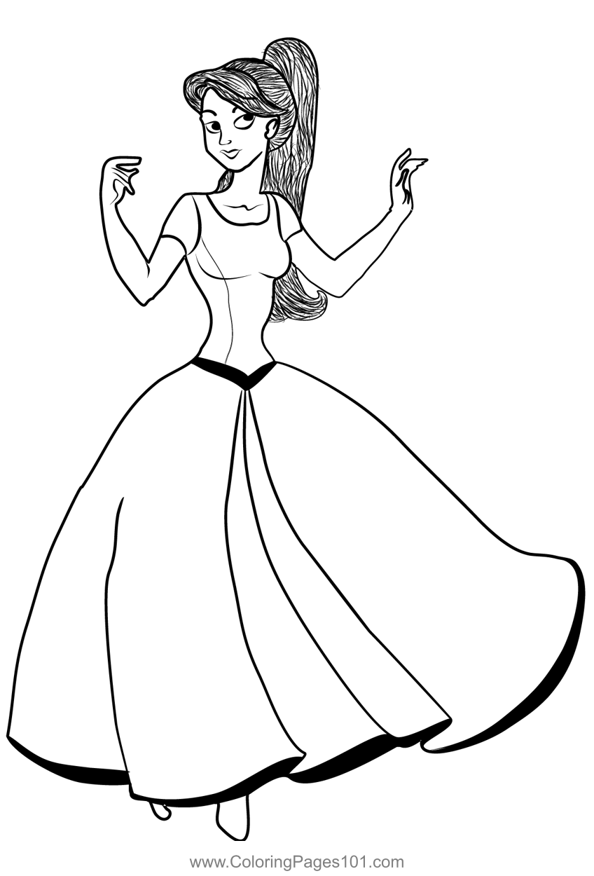 Anastasia The Cartoon Movie Coloring Pages