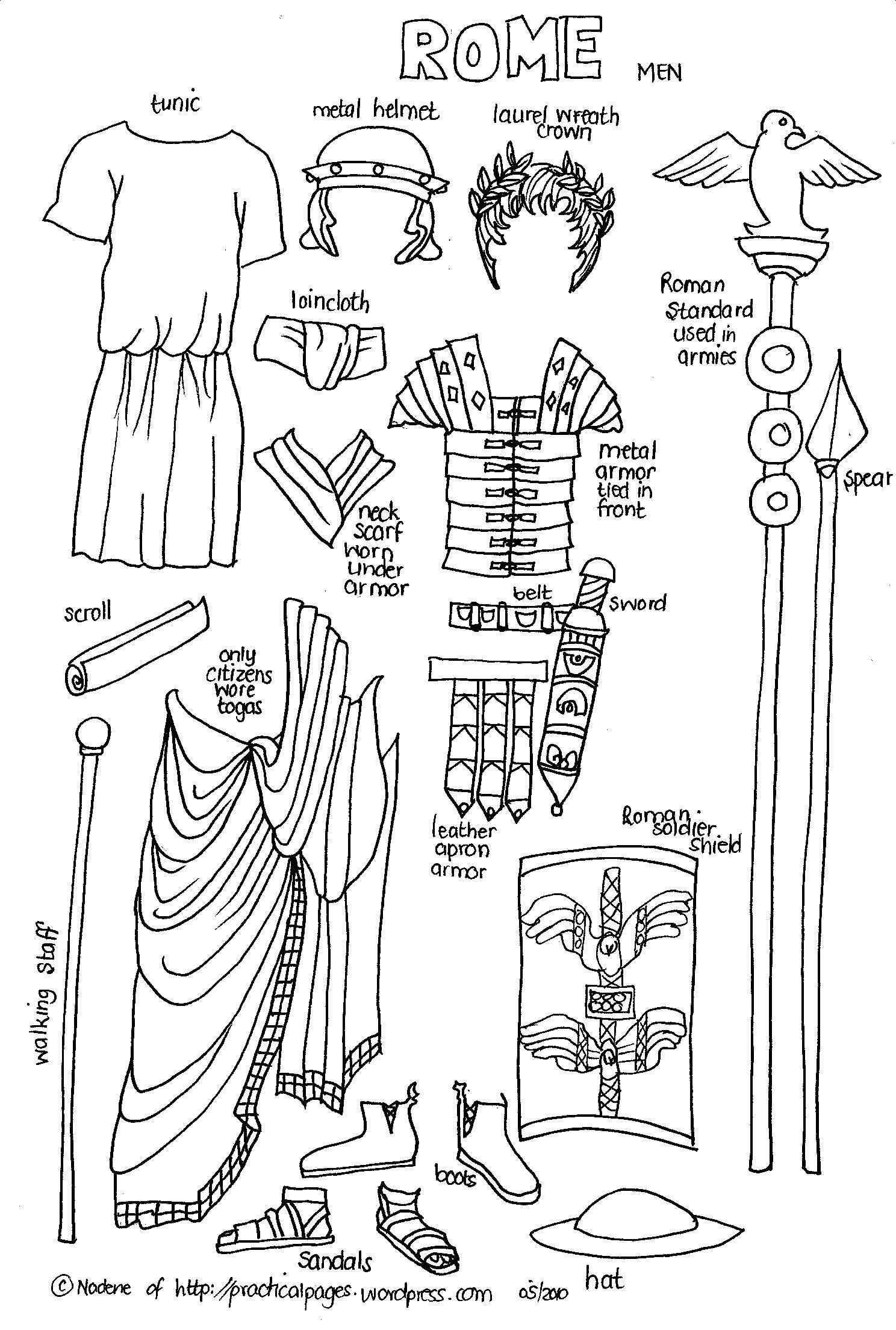 Ancient Rome Colosseum Coloring Page Coloring Pages