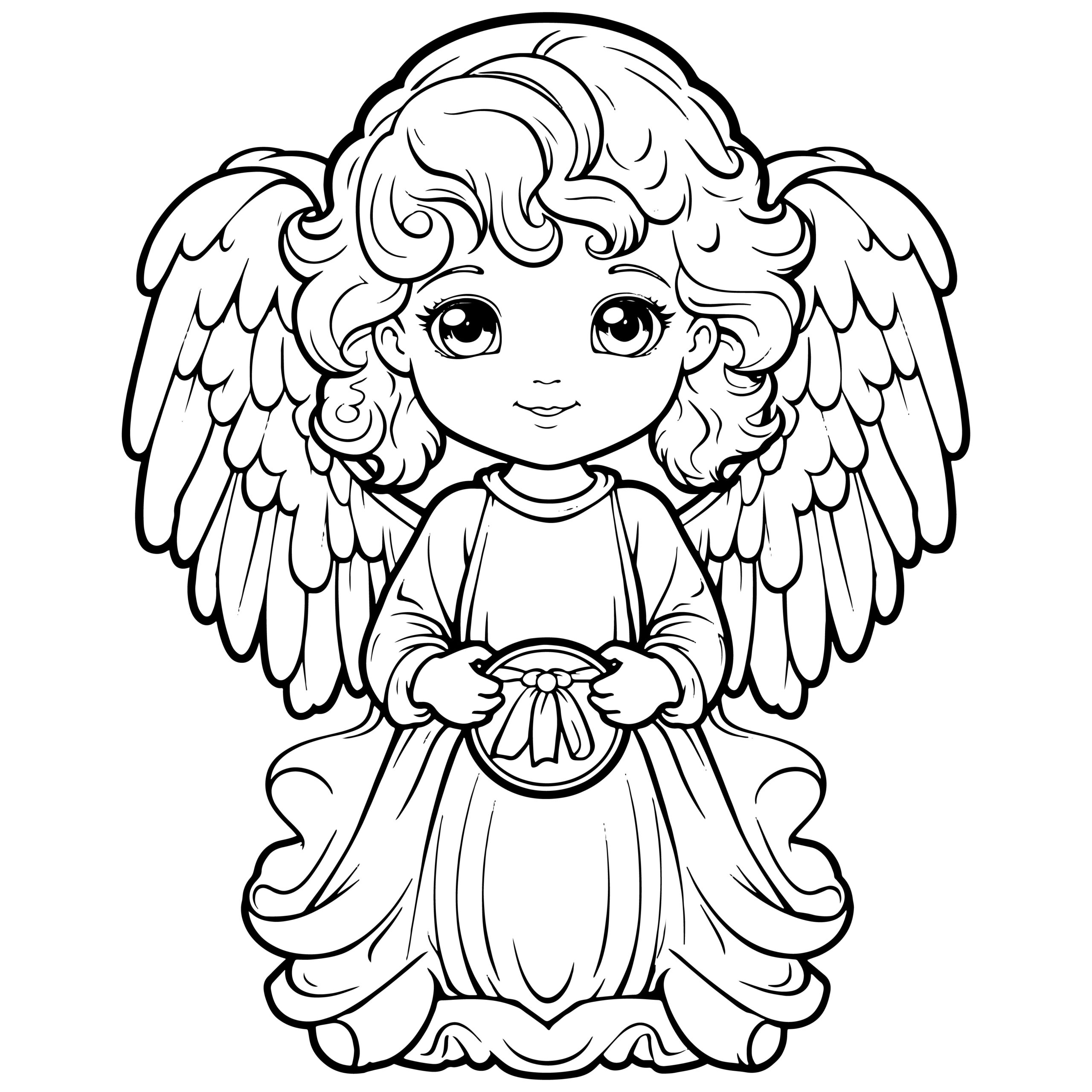 Angel Coloring Pages For Kids Angels Coloring Book Made By Teachers