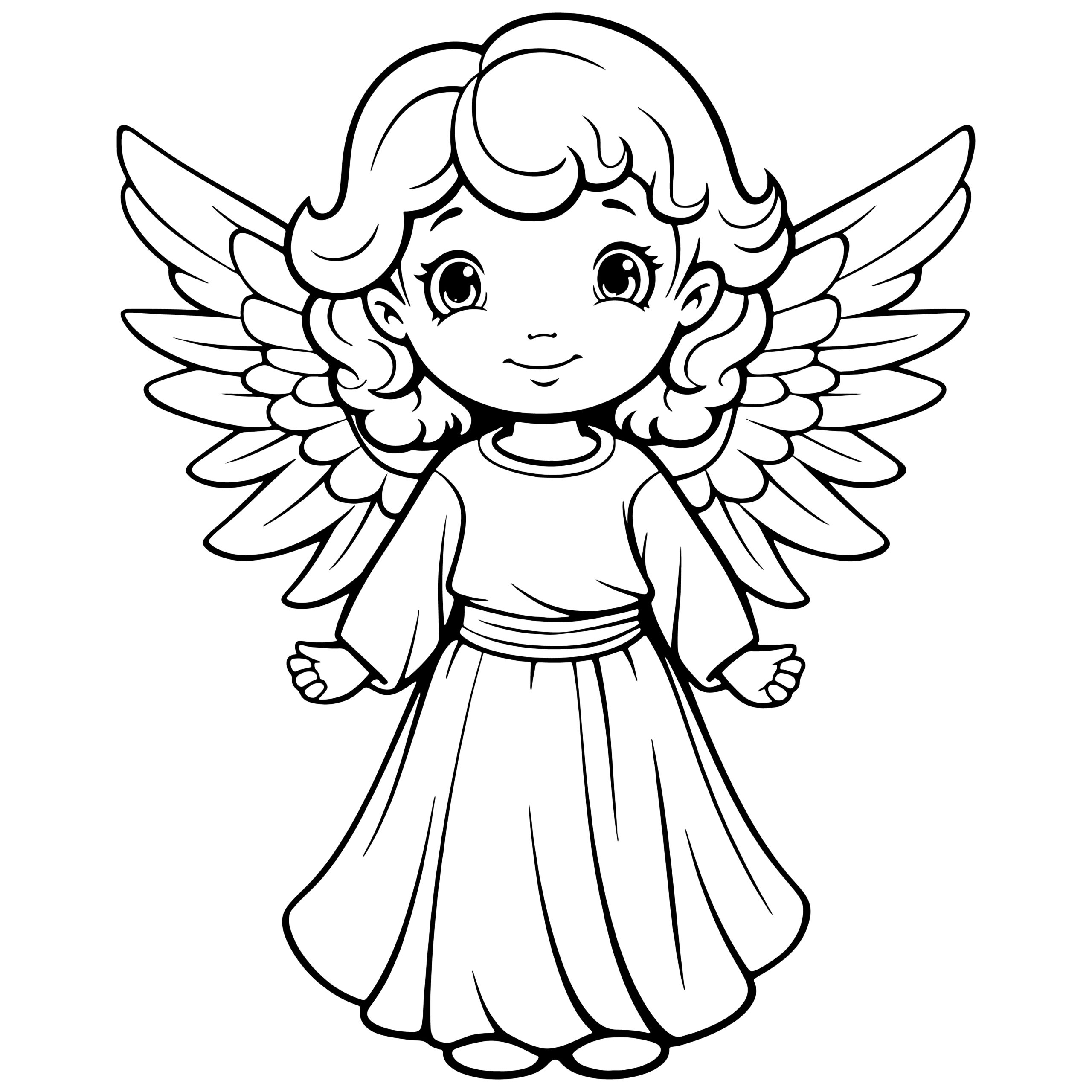 Angel Coloring Pages For Kids Angels Coloring Book Made By Teachers