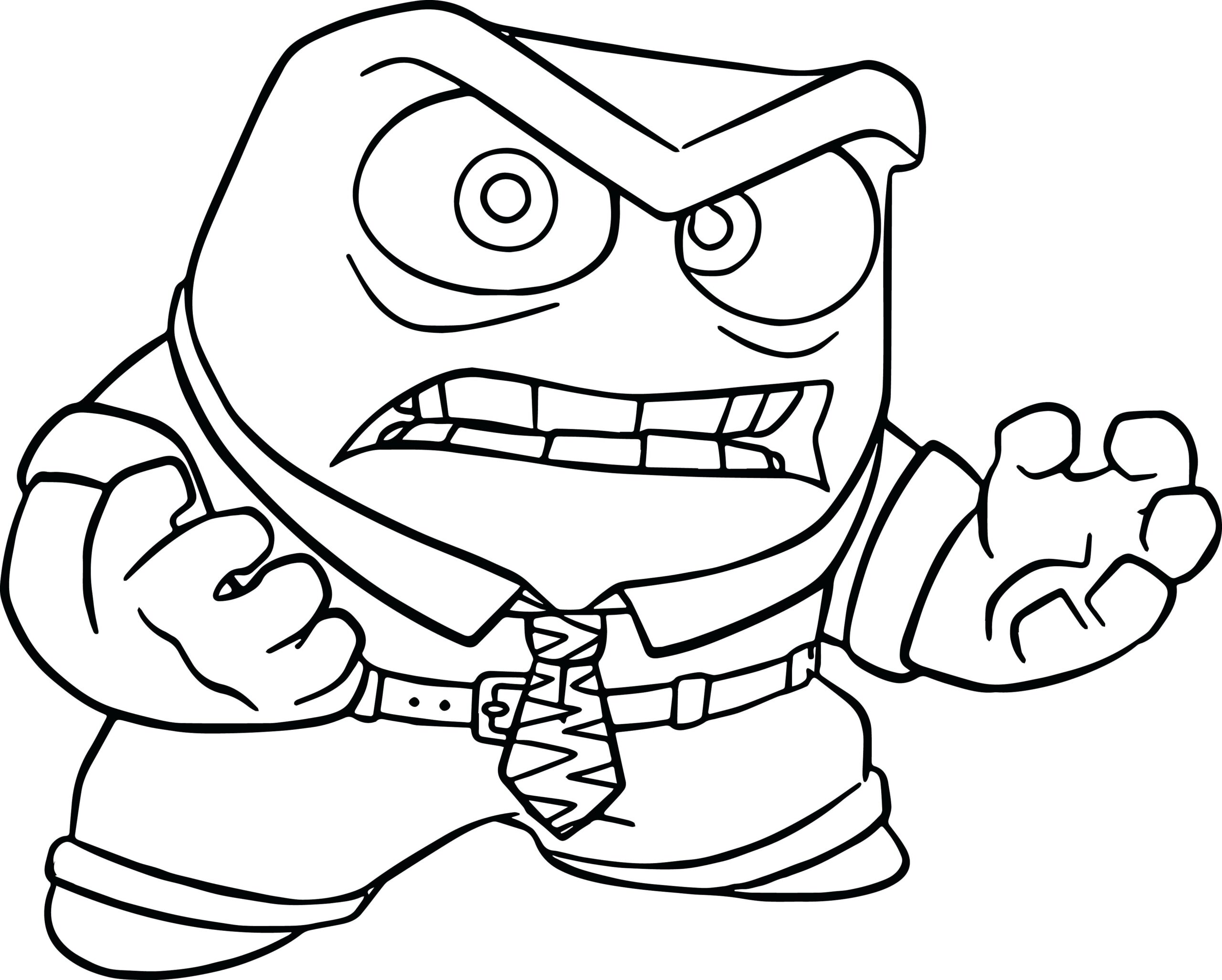 Anger Coloring Pages