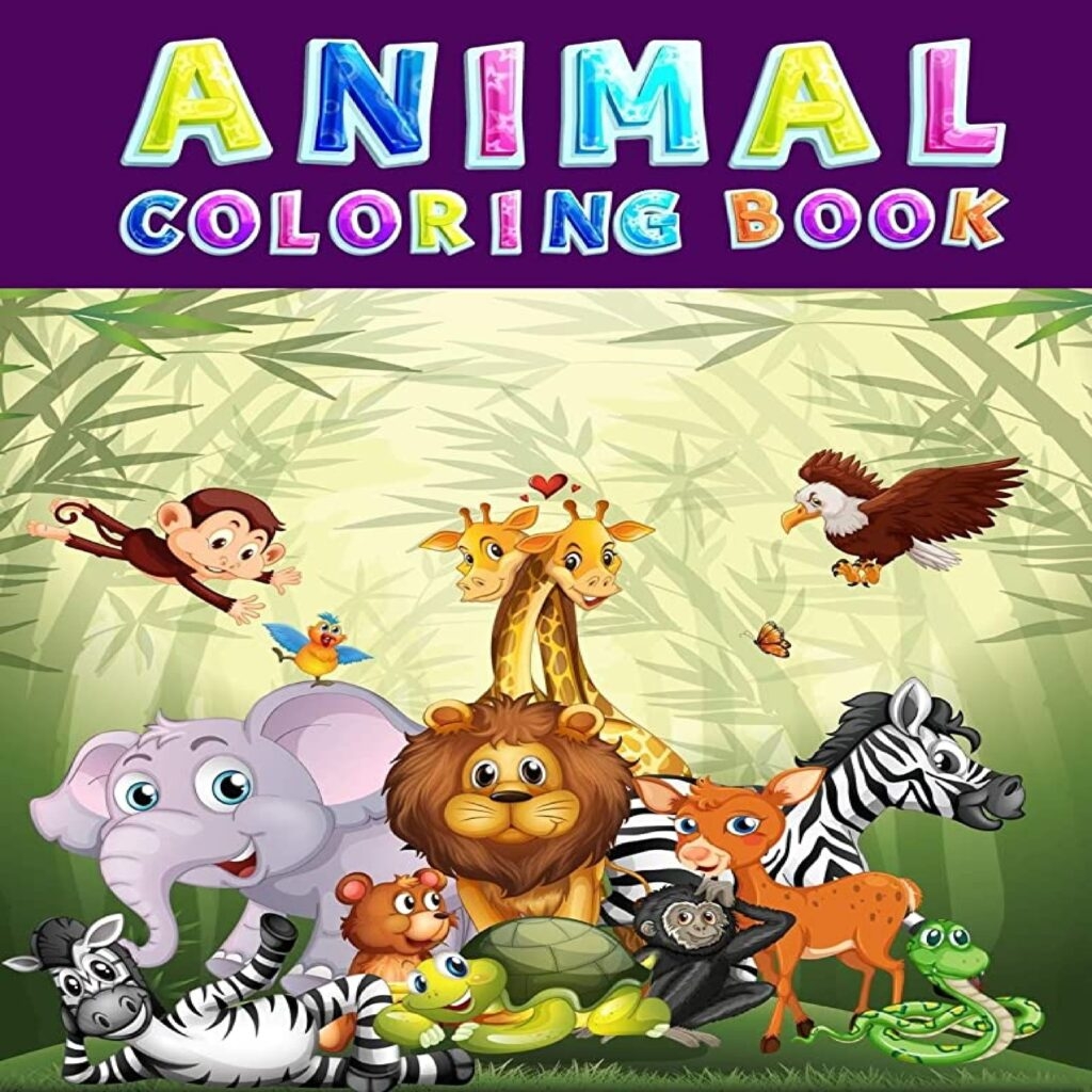 Animal Coloring Book Easy And Fun Animals Coloring Pages For Kids Made By Teachers