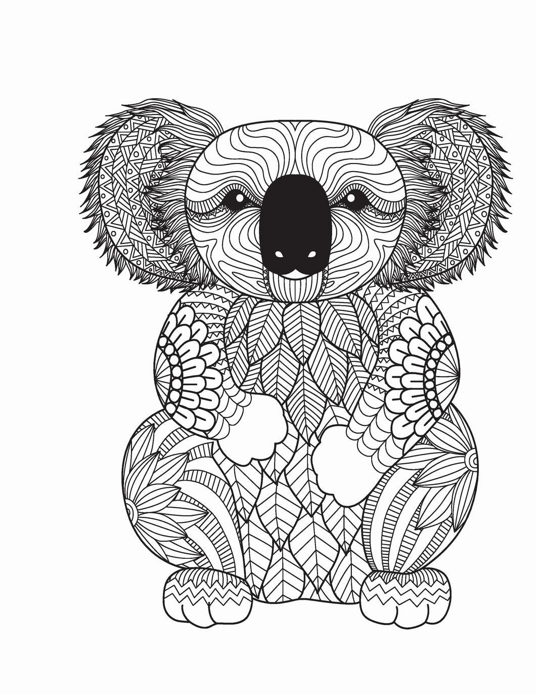 Animal Coloring Book Pages Unique Amazing Animals For Adults Who Color Live Your Life In Bear