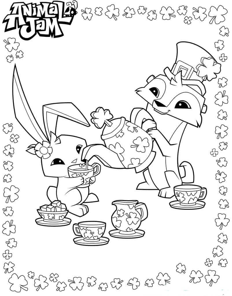 Animal Jam Coloring Pages Bunny