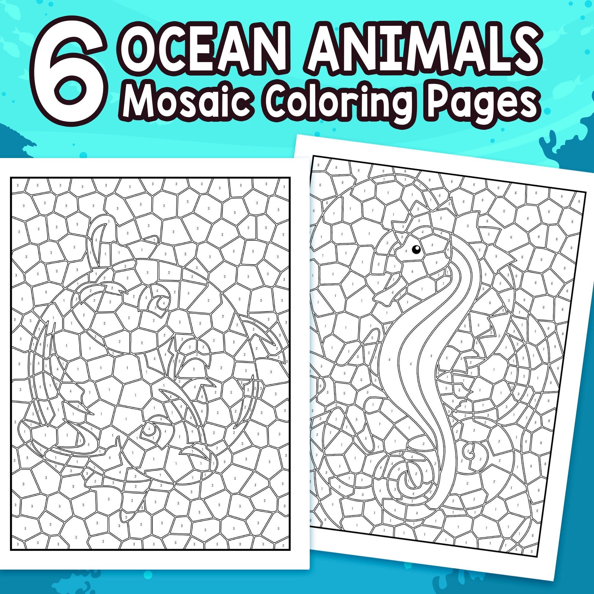 Animal Mosaic Coloring Pages Best Free Coloring Pages Printable