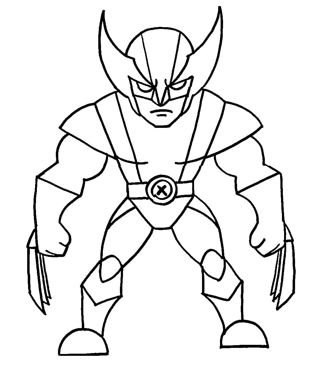 Animated Wolverine Coloring Page Download Print Or Color Online For Free