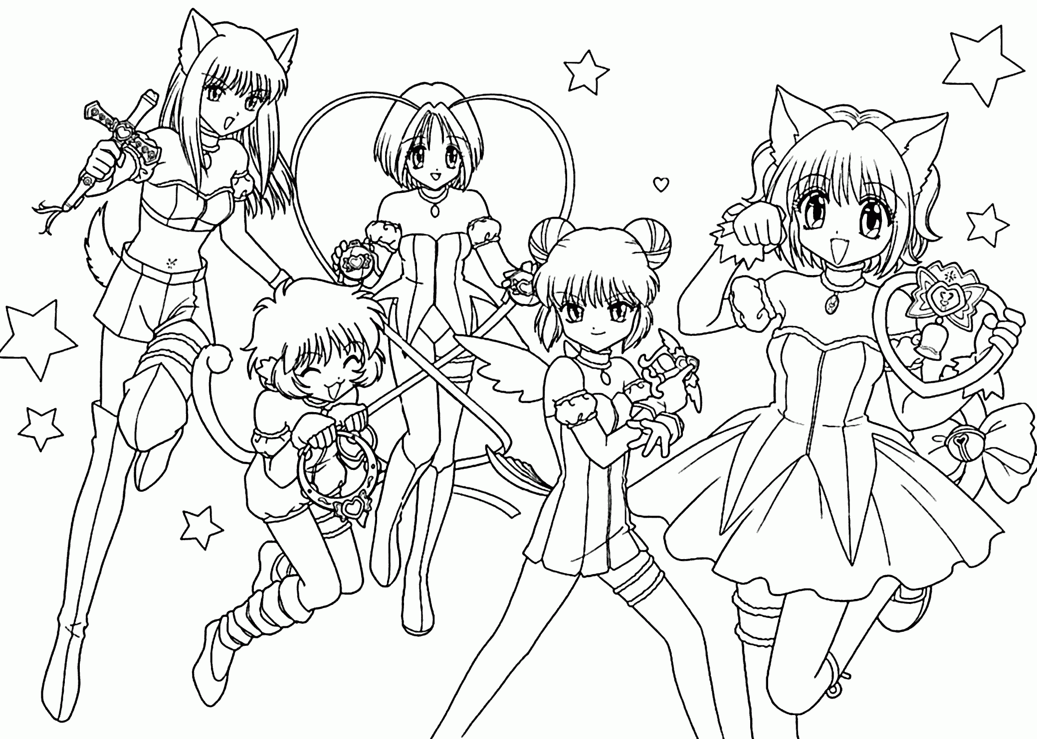 Coloring Manga Pages