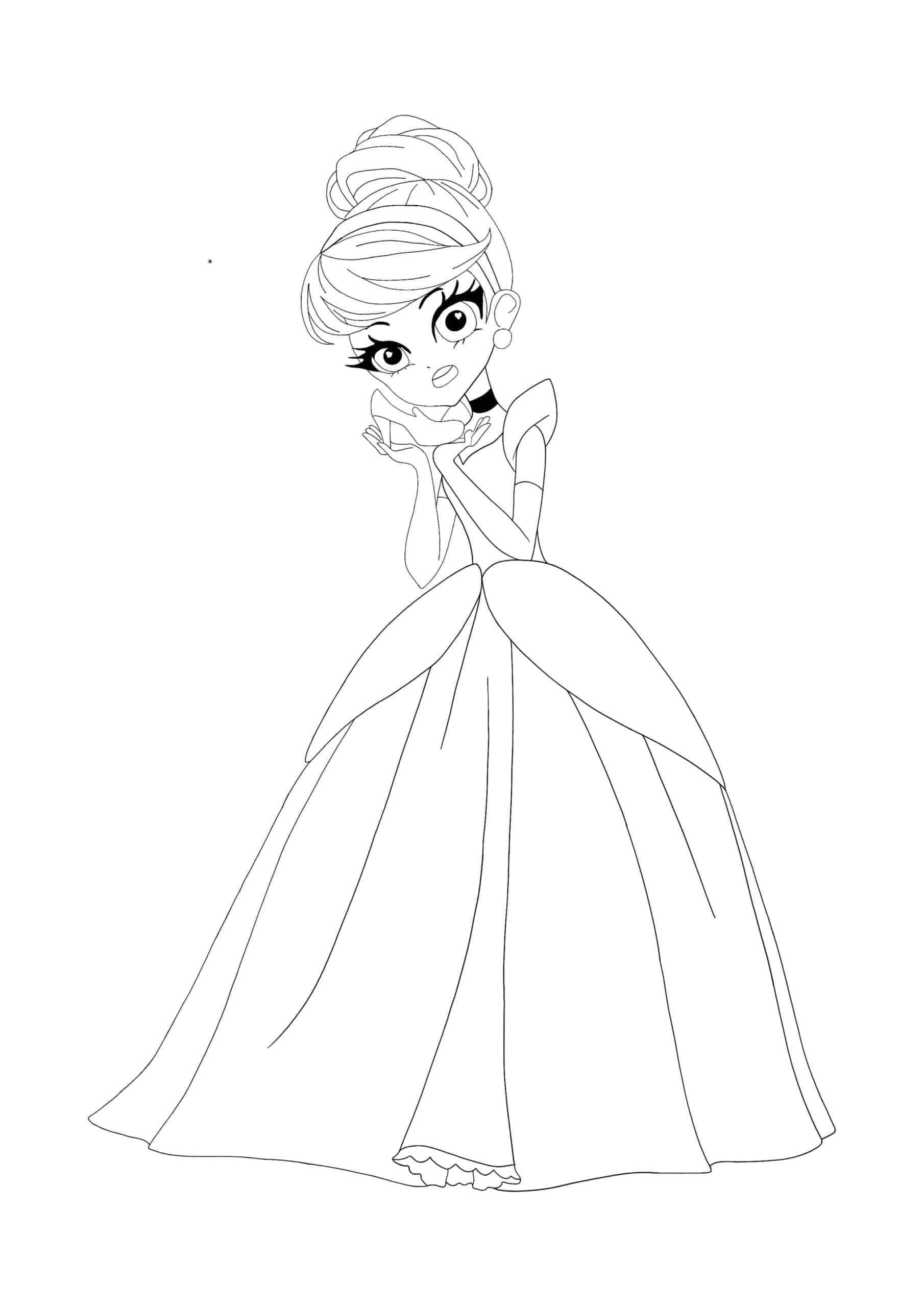 Anime Disney Coloring Page