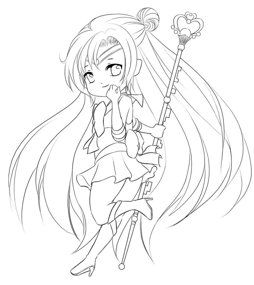 Anime Fox Girl Cute Coloring Pages Bring This Adorable Character To Life With Color