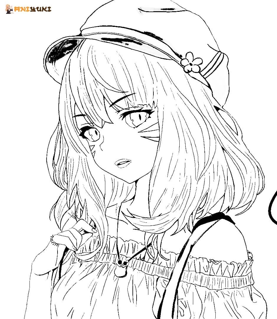 Anime Girls Coloring Pages
