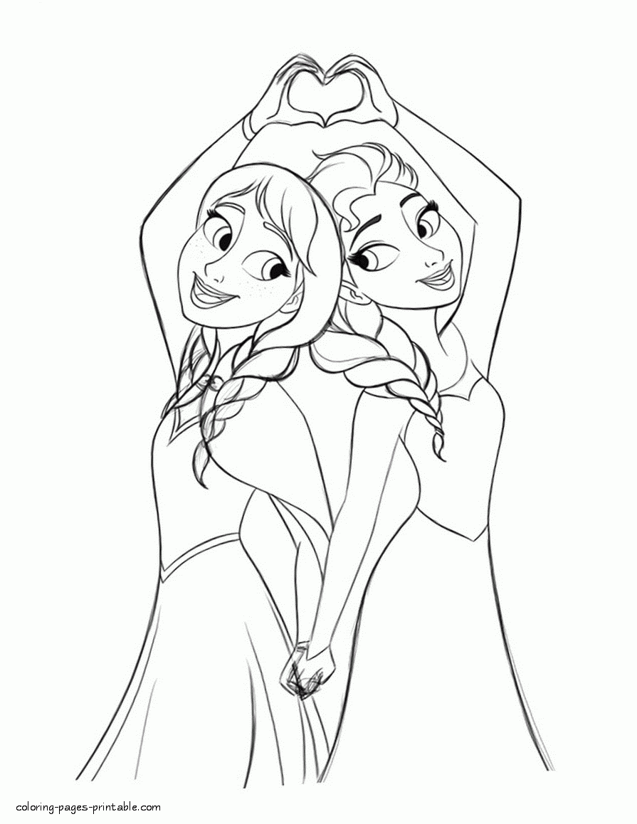 Anna Elsa Coloring Pages COLORING PAGES PRINTABLE COM