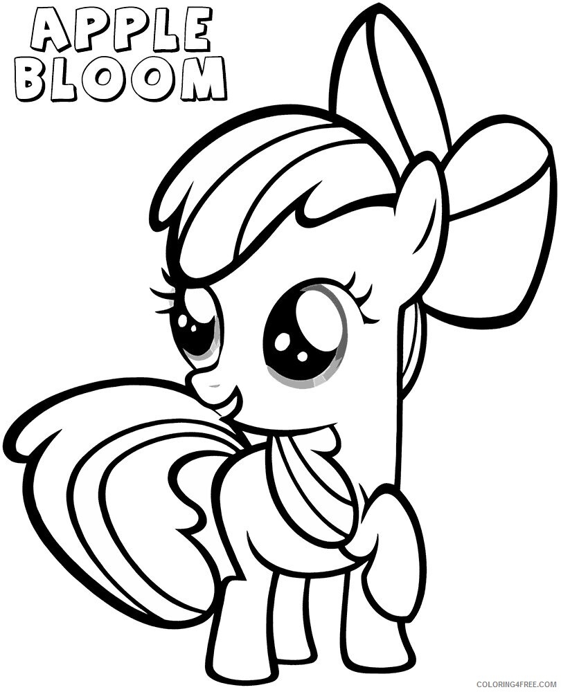 Apple Bloom Coloring Pages Printable Sheets Apple Bloom Coloring 2021 A 1821 Coloring4free