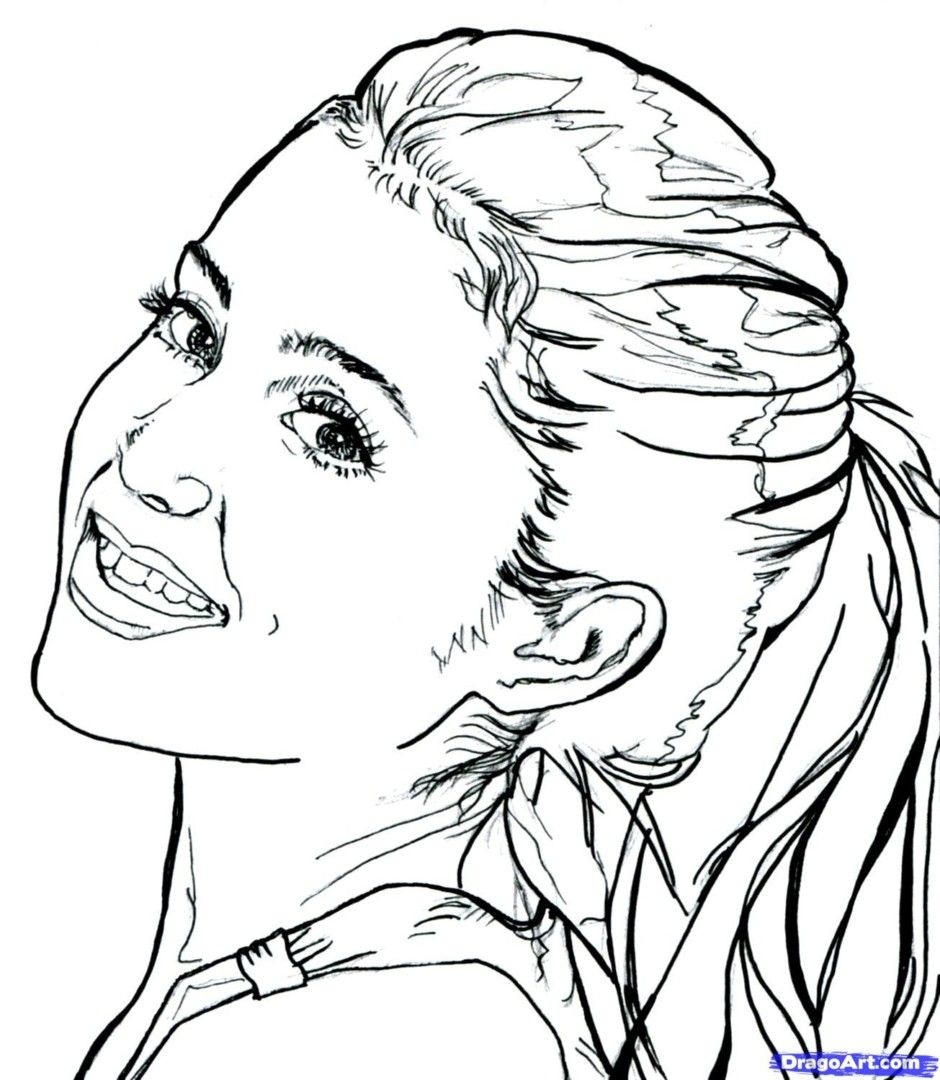 Ariana Grande Coloring Pages At GetDrawings Free Download