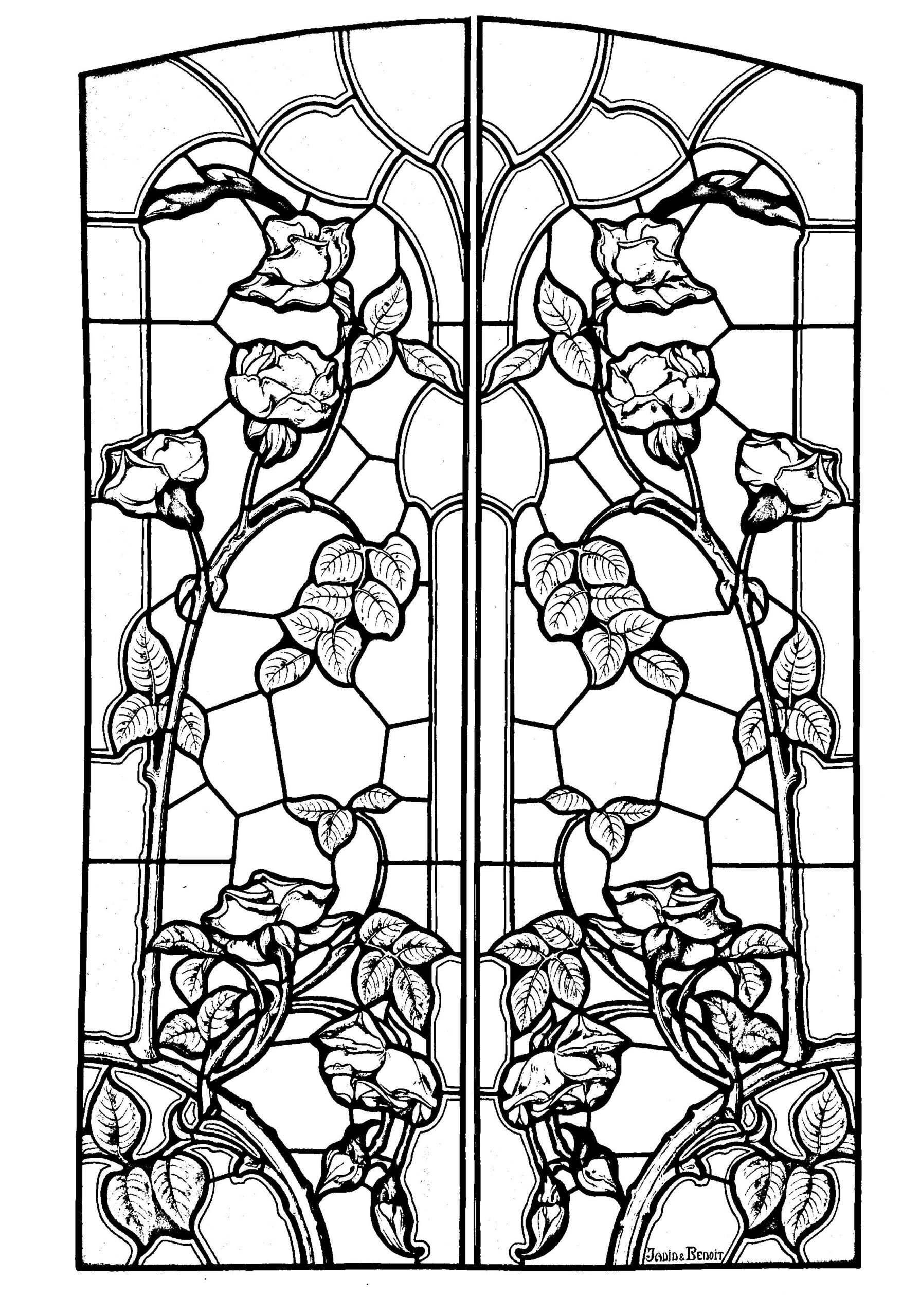Art Nouveau Coloring Pages