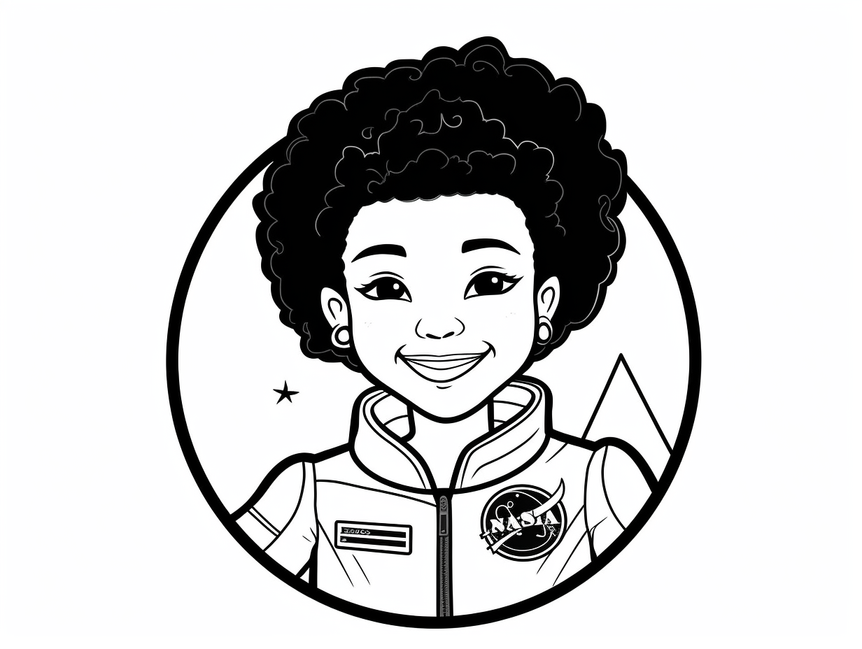 Astronaut Mae Jemison Coloring Sheet Coloring Page