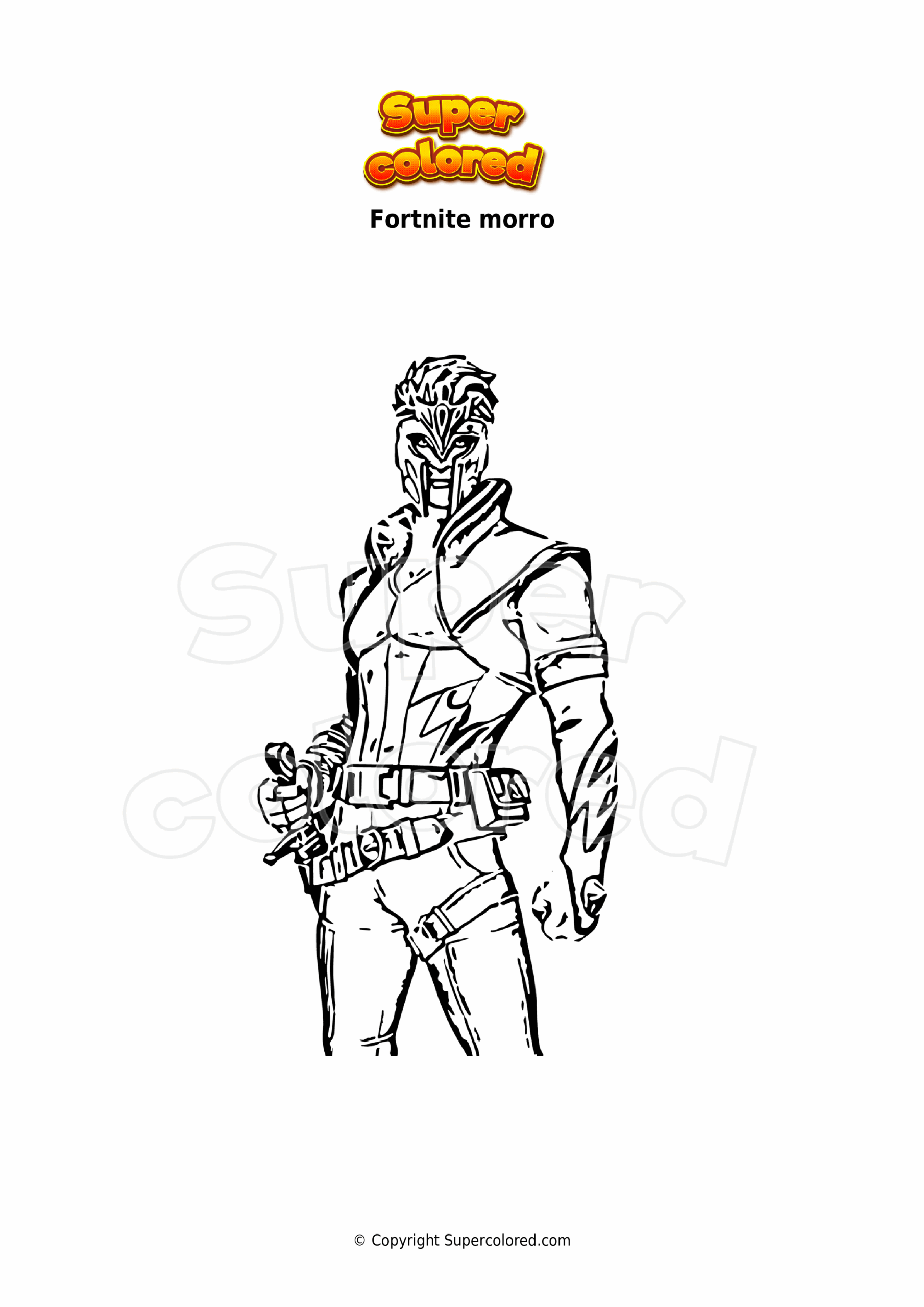 Fortnite Coloring Pages Ghoul Trooper