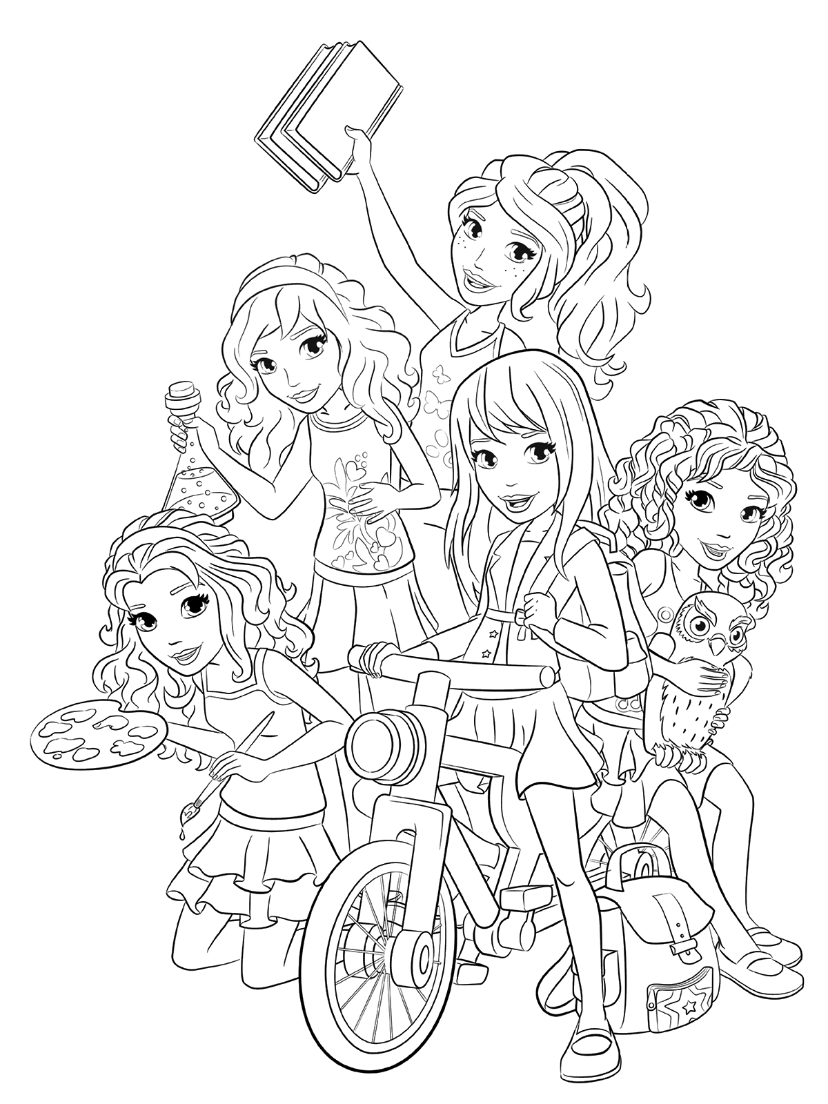 Ausmalbild Lego Friends
