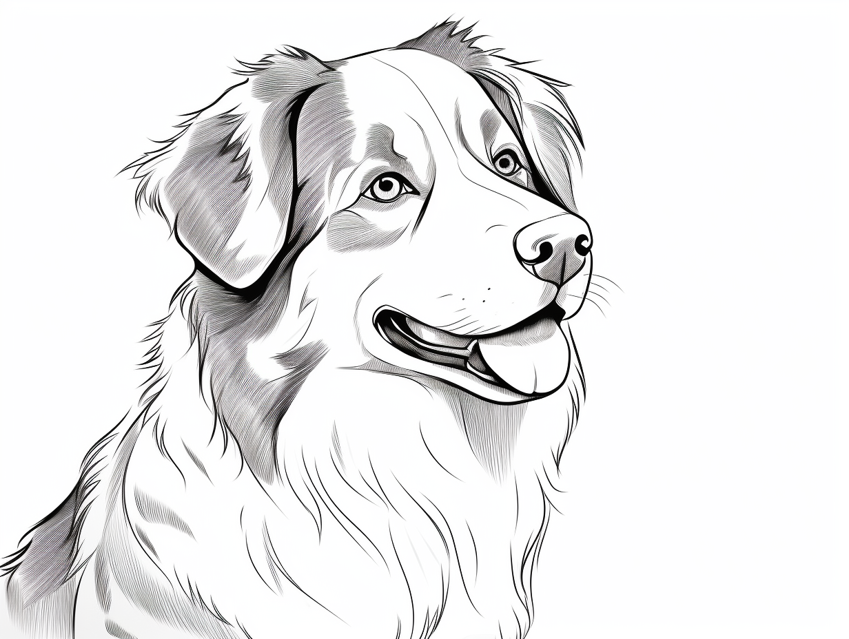 Australian Shepherd Coloring Download Coloring Page