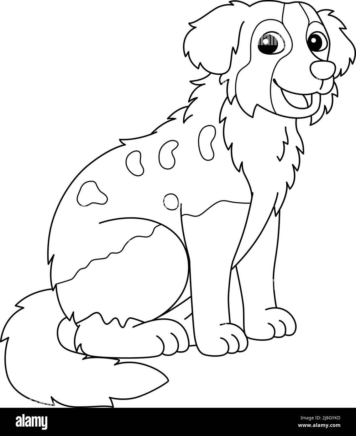 Australian Shepherd Coloring Page