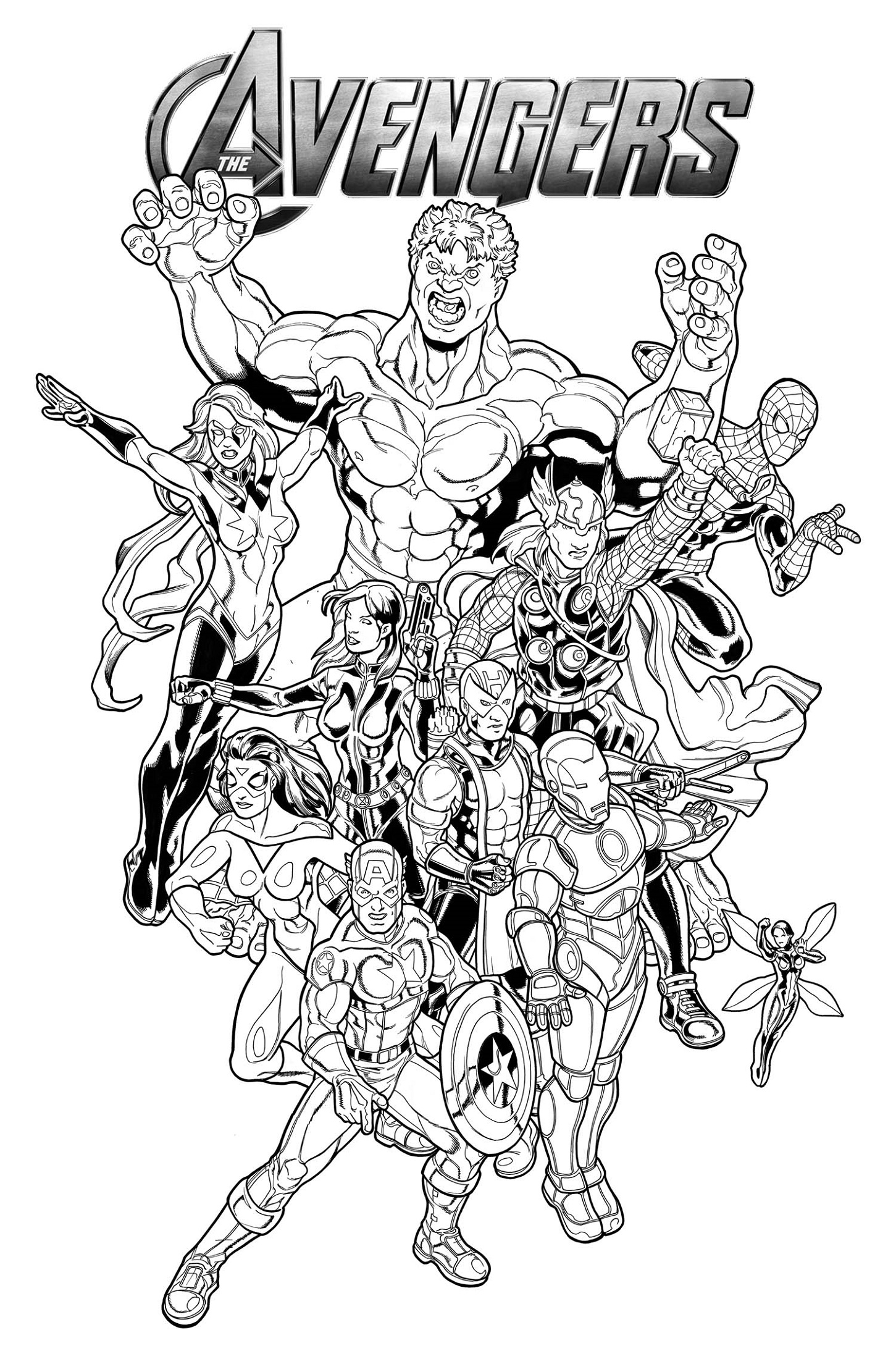 Avengers Color Pages