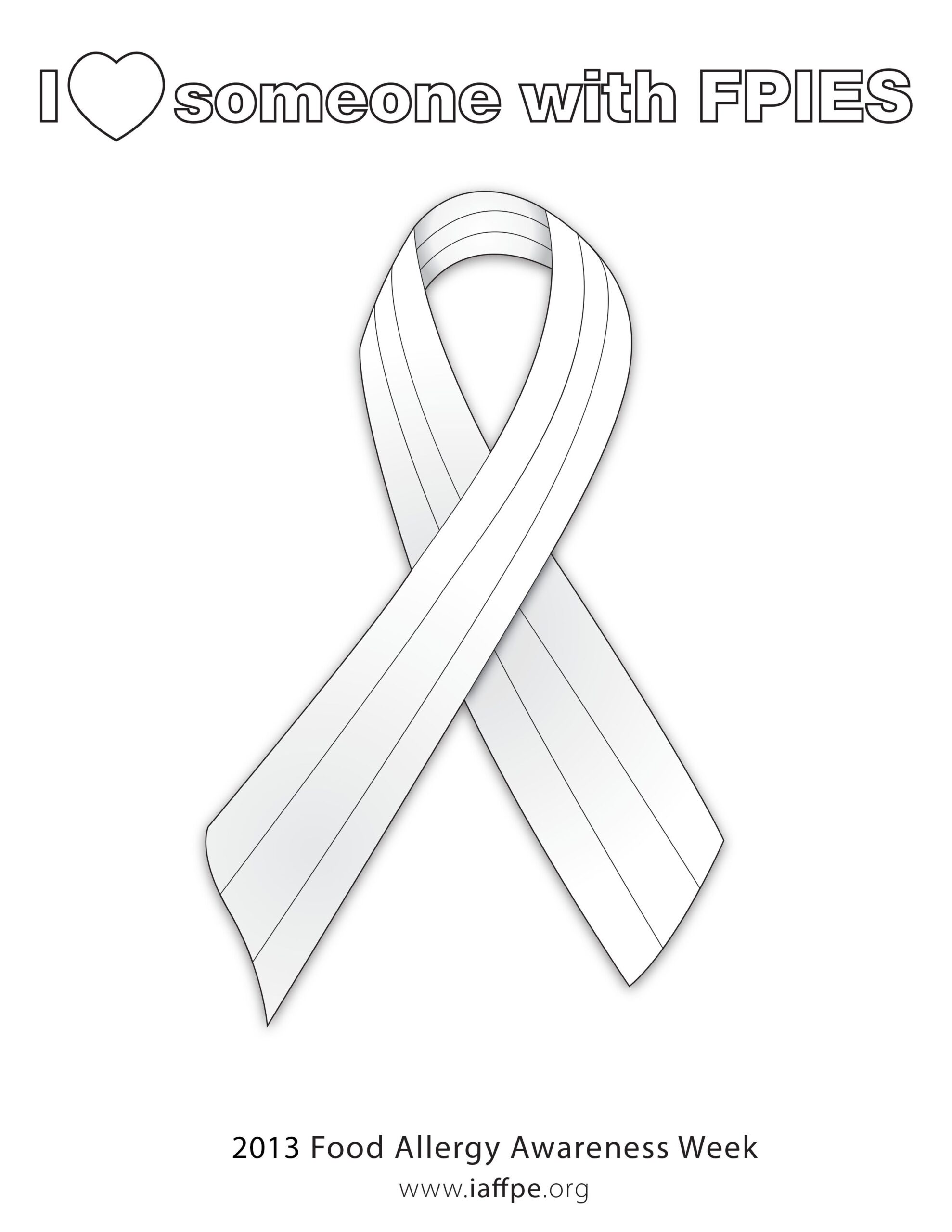 Awareness Ribbon Coloring Page