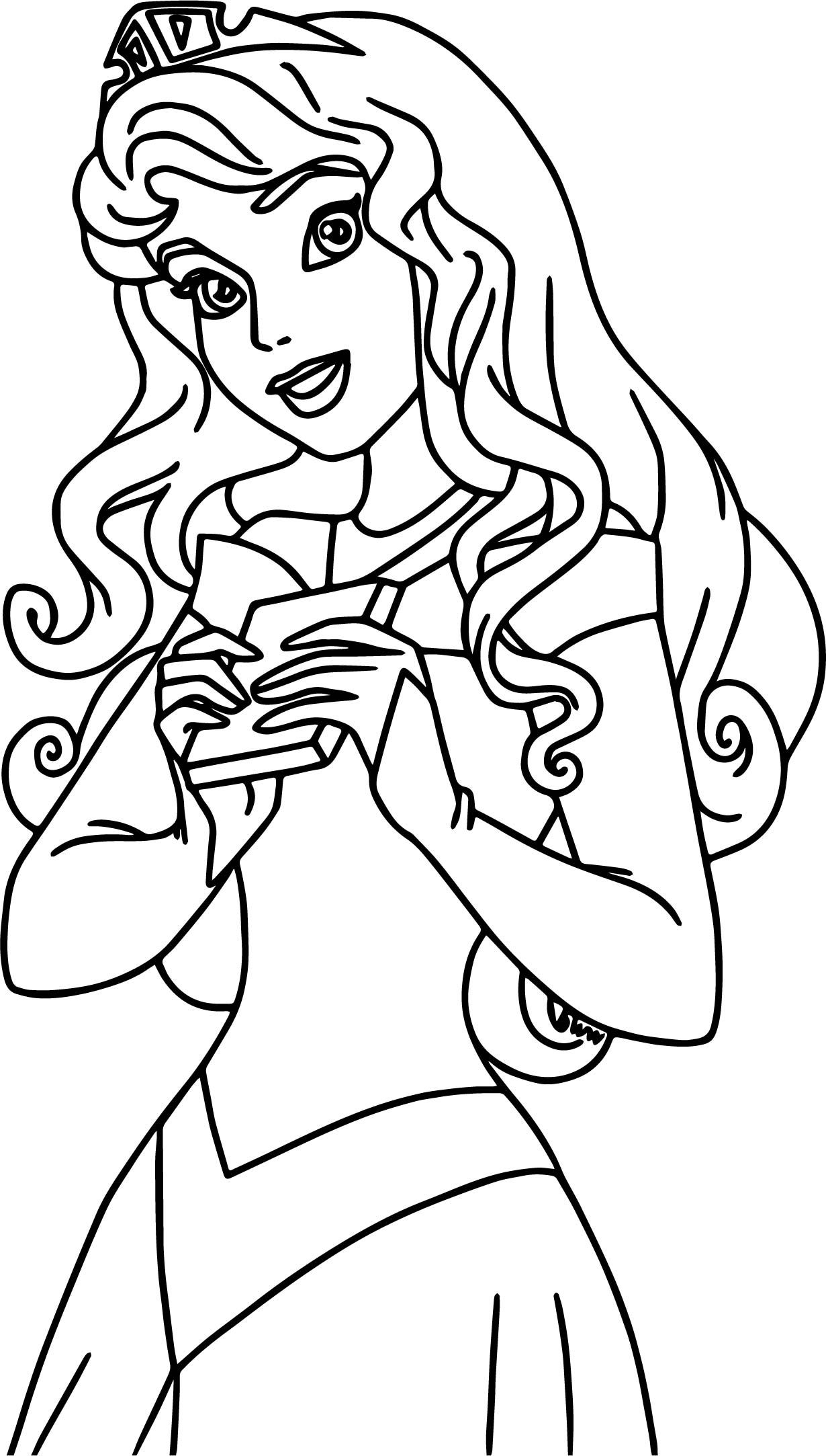 Aurora Coloring Page