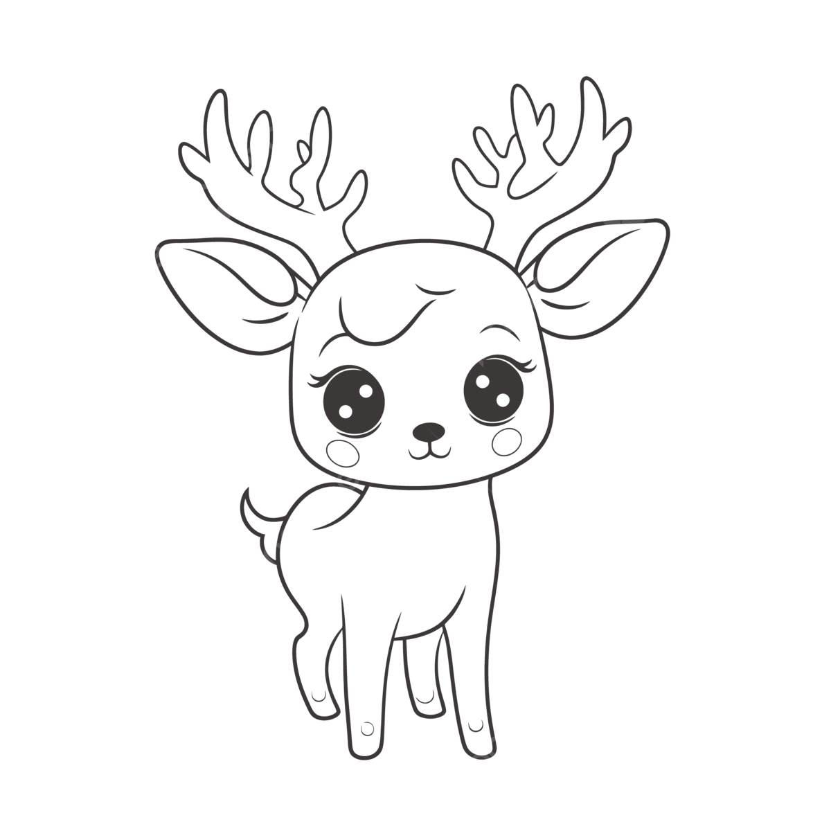 Baby Deer Coloring Pages