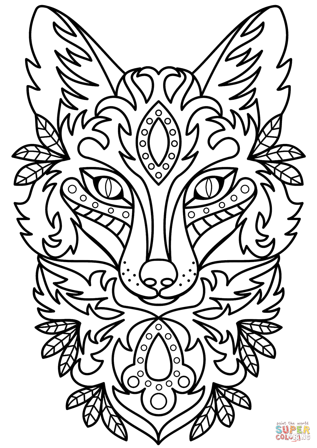 Baby Fox Pages For Adults Coloring Pages