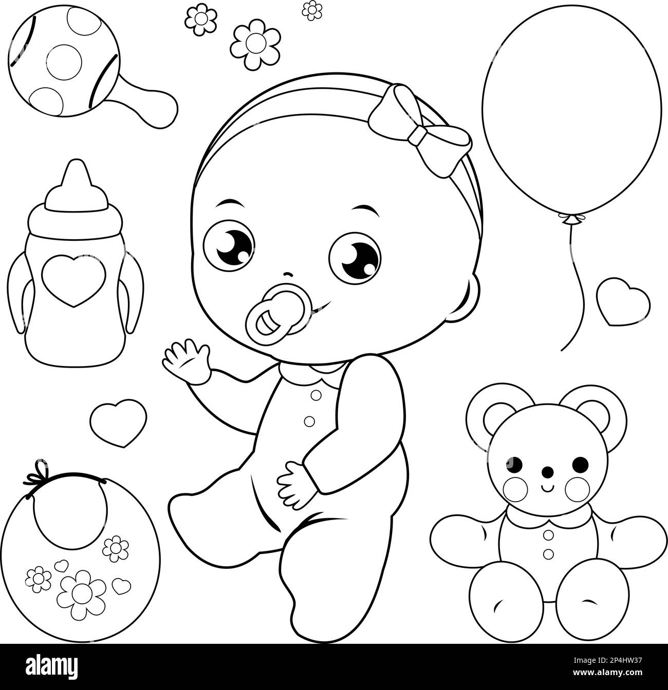 Coloring Page Baby
