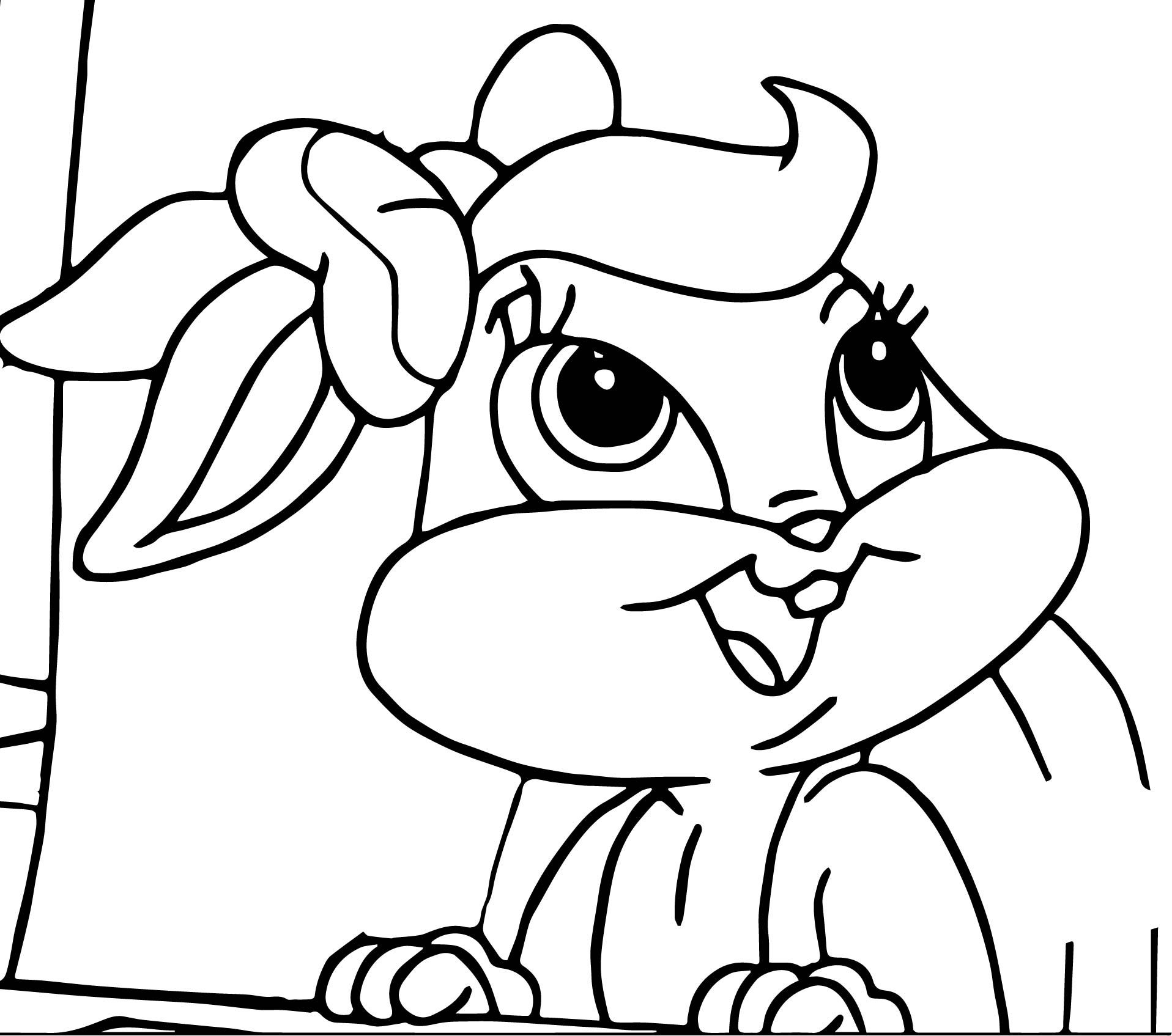 Baby Lola Bunny Coloring Page Bellajapapu